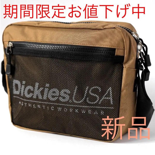 Dickies(ディッキーズ)のDickies (ディッキーズ) SPLOGO USA ショルダー ベージュ メンズのバッグ(ショルダーバッグ)の商品写真