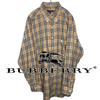 バーバリー(BURBERRY)のBURBERRY 美品 XLビッグシルエット ノバチェックシャツ(シャツ)