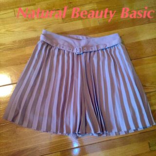 ナチュラルビューティーベーシック(NATURAL BEAUTY BASIC)の春夏向きプリーツ♡キュロット(キュロット)