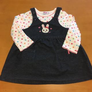 ミキハウス(mikihouse)のミキハウス MIKIHOUSE ワンピース カットソー  セット 70〜80(ワンピース)