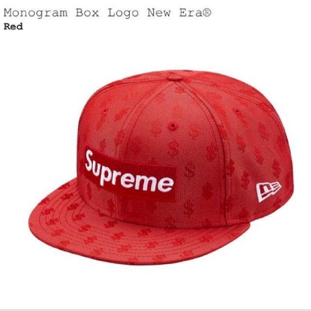 712カラーsupreme newera monogramcap 7 1/2