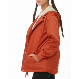 フォーエバートゥエンティーワン(FOREVER 21)の新品 F21 ボア フード付き ジャケット ブルゾン ファー H&M ビームス(ブルゾン)