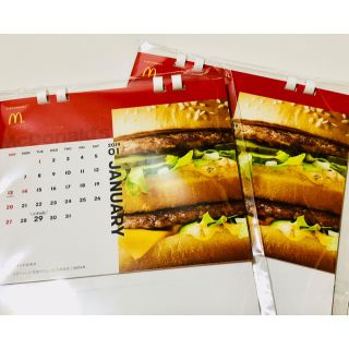 マクドナルド(マクドナルド)の新品 マクドナルド 2019年 卓上カレンダー ２点セット(カレンダー/スケジュール)