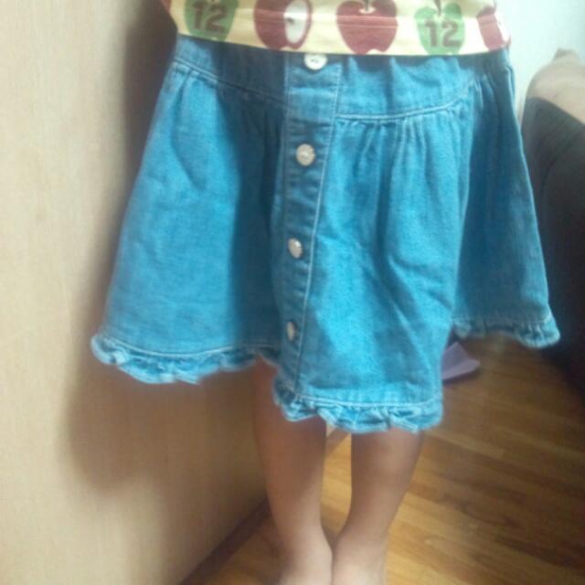 mou jon jon(ムージョンジョン)の値下げmoujonjon スカート キッズ/ベビー/マタニティのキッズ服女の子用(90cm~)(その他)の商品写真