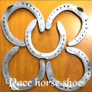 Lucky horse shoe 競走馬蹄鉄  5個(置物)