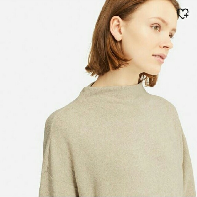 UNIQLO(ユニクロ)のソフトニットフリースハイネックT レディースのトップス(カットソー(長袖/七分))の商品写真