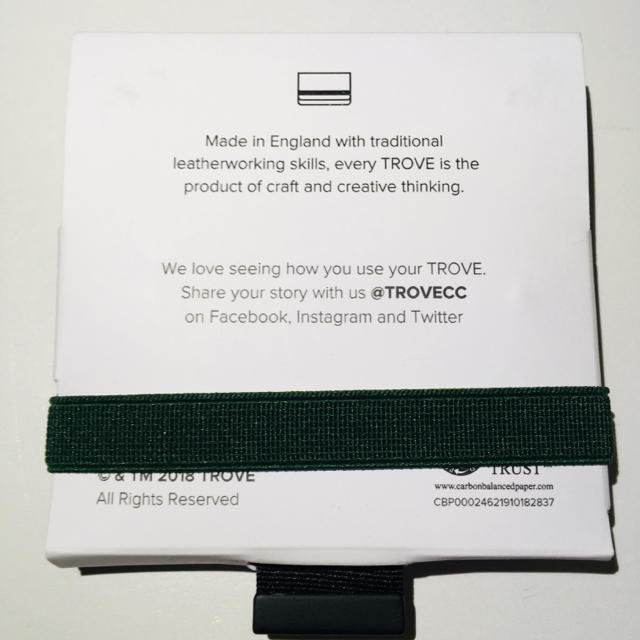 TROVE(トローヴ)のTROVE Cash Wrap◇コンパクトウォレット RFID エメラルド メンズのファッション小物(コインケース/小銭入れ)の商品写真