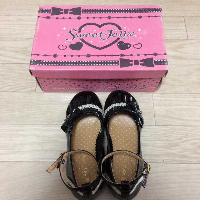sweet jelly フォーマル 靴  黒 20.0cm キッズ/ベビー/マタニティのキッズ靴/シューズ(15cm~)(フォーマルシューズ)の商品写真