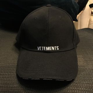 VETEMENTS 17SS 無地キャップ 黒 ヴェトモン