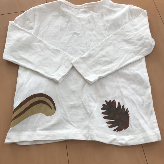 MUJI (無印良品)(ムジルシリョウヒン)の無印 ロンT 100 キッズ/ベビー/マタニティのキッズ服女の子用(90cm~)(Tシャツ/カットソー)の商品写真