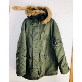 アルファインダストリーズ(ALPHA INDUSTRIES)の【最終値下げ！！】 ALPHA N-3B モッズコート Lサイズ(ミリタリージャケット)