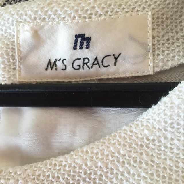 M'S GRACY(エムズグレイシー)の【ご専用】M'SGRACY 白紺ワンピース レディースのワンピース(ひざ丈ワンピース)の商品写真