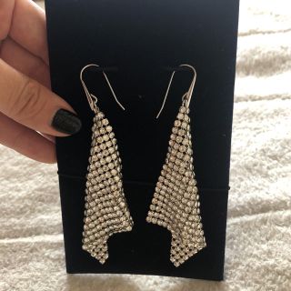 【Swarovski】スワロフスキー　Fitピアス　クリスタル　メッシュ