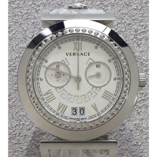 ヴェルサーチ(VERSACE)の本日値下！ヴェルサーチ バニティー クロノ 新品同様に近い超美品/¥130000(腕時計(アナログ))