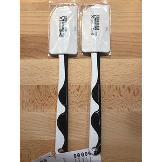 イケア(IKEA)の【2本セット】GUBBRORA グッブローラ ゴムベラ, ホワイト/ブラック(調理道具/製菓道具)