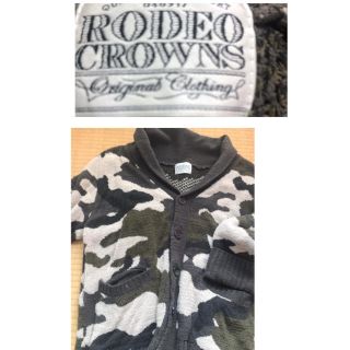 ロデオクラウンズ(RODEO CROWNS)のRODEO CROWNS 迷彩柄(カーキ)アウター ニット カーディガン  美品(ブルゾン)