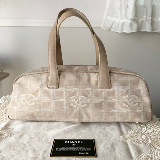CHANEL 本物☆シャネル☆ニュートラベルライン☆ミニボストンバッグ ...