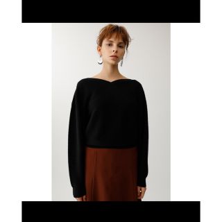 マウジー(moussy)のMOUSSY＊パープルニット＊トップス✳︎肩出しニット✳︎肩見えニット(ニット/セーター)