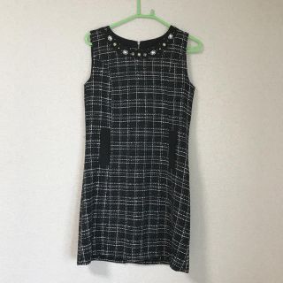 トッコ(tocco)のtocco closet ツイードノースリーブワンピース(ミニワンピース)