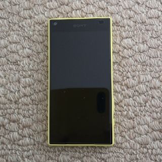 エクスペリア(Xperia)のdocomo Xperia Z5 Compact(SO-02H) イエロー(スマートフォン本体)