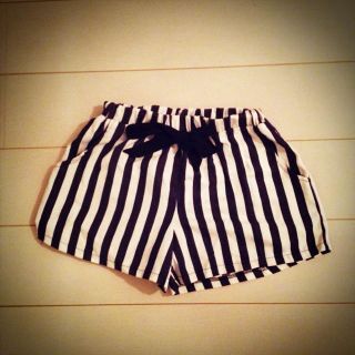 ストライプショーパン(ショートパンツ)