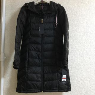 トミーヒルフィガー(TOMMY HILFIGER)のトミーヒルフィガー ダウンコート 巾着付き ブラック XS(ダウンコート)