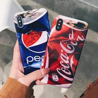 コカコーラ(コカ・コーラ)のつぶれ缶 コカコーラiPhoneケース ペプシiPhoneケース(iPhoneケース)