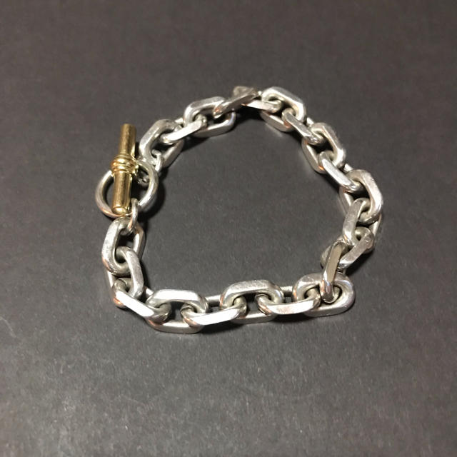 DEUXIEME CLASSE(ドゥーズィエムクラス)の☆☆☆様お決まり分GIGI SILVER*18KYG CHAIN BLACEL レディースのアクセサリー(ブレスレット/バングル)の商品写真