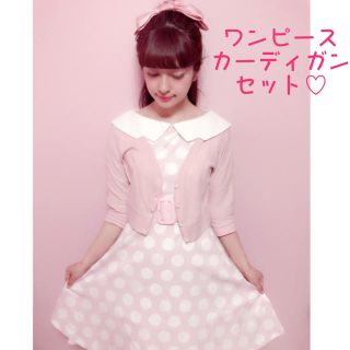 ミルク(MILK)の新品未使用♡MILK lady dot ワンピース ピンク♡青木美沙子ちゃん着用(ひざ丈ワンピース)