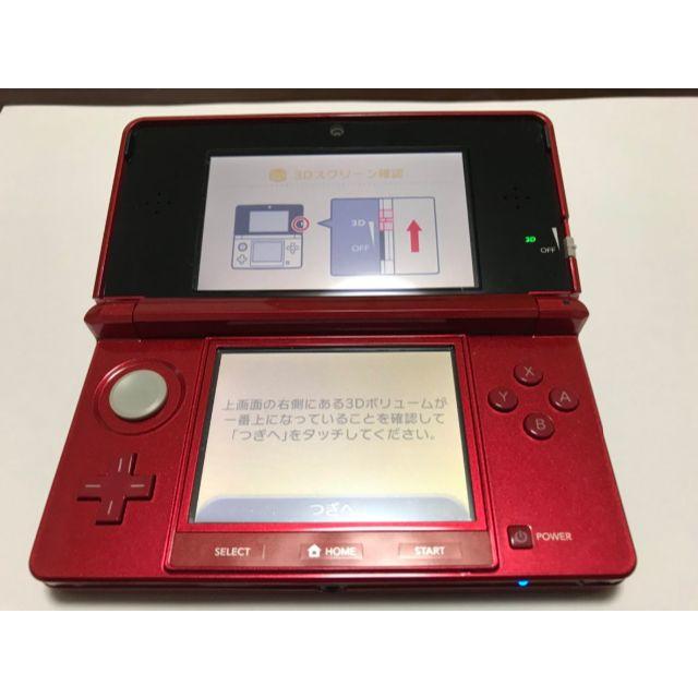 ニンテンドー3DS(ニンテンドー3DS)の任天堂 NINTENDO 3DS CTR-S-JPN-C0 レッド 美品 エンタメ/ホビーのゲームソフト/ゲーム機本体(携帯用ゲーム機本体)の商品写真