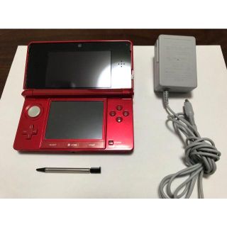 ニンテンドー3DS(ニンテンドー3DS)の任天堂 NINTENDO 3DS CTR-S-JPN-C0 レッド 美品(携帯用ゲーム機本体)