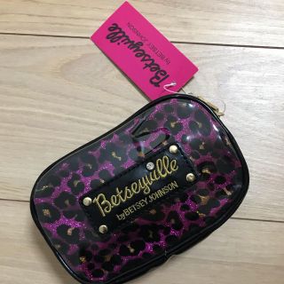 ベッツィジョンソン(BETSEY JOHNSON)の【あやさんお取り置き】ベッツィジョンソン/ポーチ/ピンク/豹柄(ポーチ)