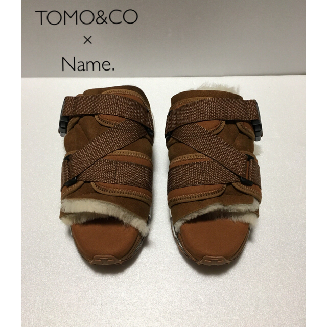 【TOMO&CO】トモ&シーオー×Name.  シープスキンサンダル(新品) メンズの靴/シューズ(サンダル)の商品写真