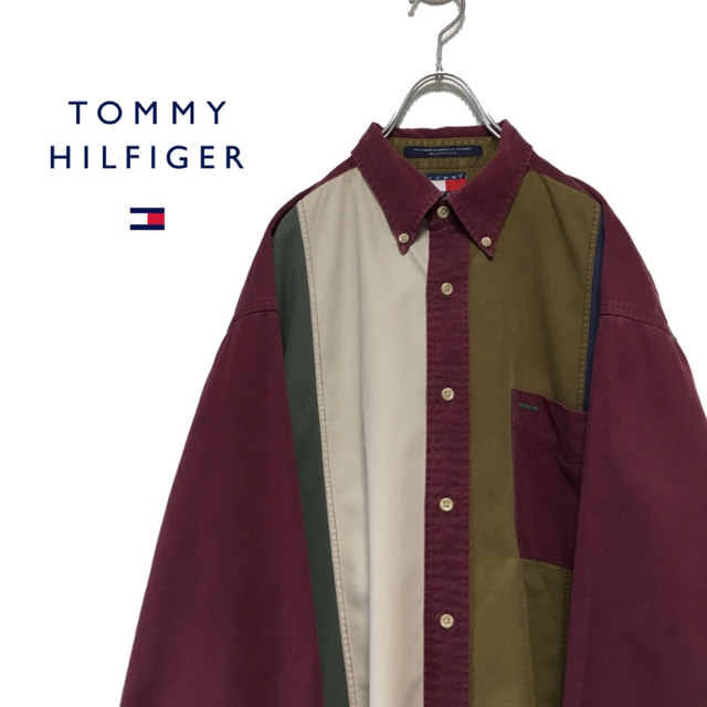 TOMMY HILFIGER(トミーヒルフィガー)のTOMMY HILFIGER トミーヒルフィガー 90s コットンシャツ メンズのトップス(シャツ)の商品写真