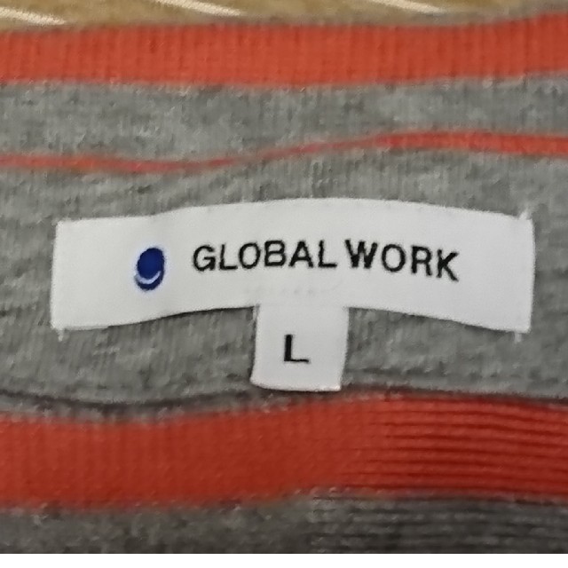GLOBAL WORK(グローバルワーク)のTotto様専用☆グローバルワーク ☆ボートネックTシャツ L メンズのトップス(Tシャツ/カットソー(七分/長袖))の商品写真