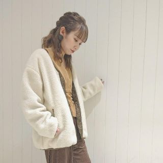 ダブルクローゼット(w closet)の❤︎‪︎‬ ‪︎w closet ボアブルゾン ❤︎‪︎‬ ‪︎(ブルゾン)