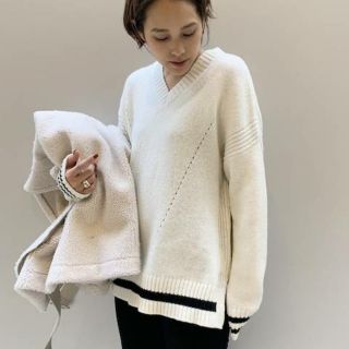 アパルトモンドゥーズィエムクラス(L'Appartement DEUXIEME CLASSE)の4日まで出品★AP STUDIO別注チルデンニット(ニット/セーター)