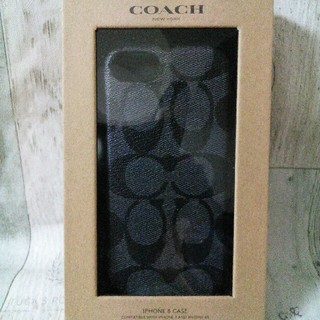 コーチ(COACH)のCOACH コーチ iPhoneケース チャコール×ブラック(iPhoneケース)