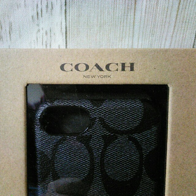 COACH(コーチ)のCOACH コーチ iPhoneケース　チャコール×ブラック スマホ/家電/カメラのスマホアクセサリー(iPhoneケース)の商品写真