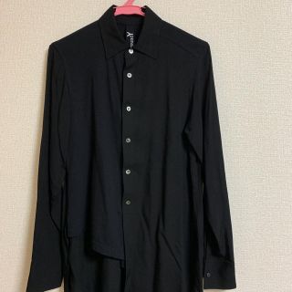 ヨウジヤマモト(Yohji Yamamoto)の     Ry/ツイル＆30/コットン天竺 アシンメトリーブラウス(シャツ)