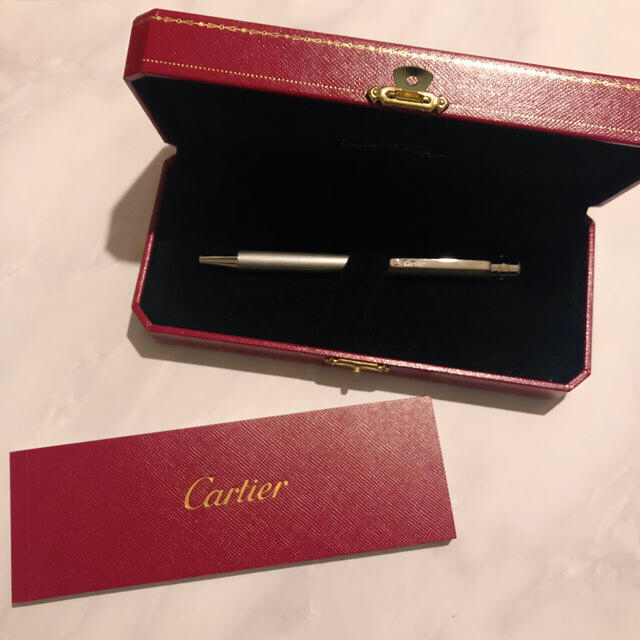 Cartier✩カルティエ保証書付き✩Silver ボールペン✨