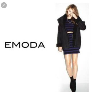 エモダ(EMODA)のボリュームカラー　ボンバーコート　ムートンコート(ムートンコート)