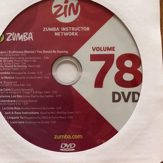 Zumba(ズンバ)のsmileさん専用  ZUMBA CD DVD  zin78 エンタメ/ホビーのDVD/ブルーレイ(スポーツ/フィットネス)の商品写真