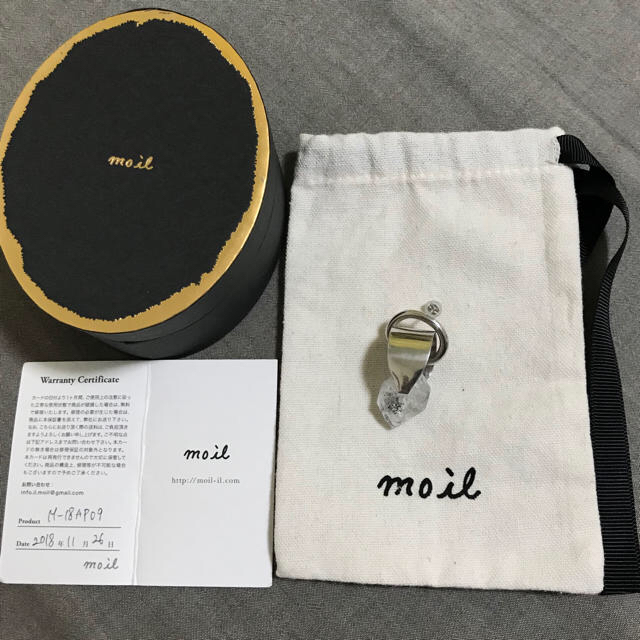 BEAUTY&YOUTH UNITED ARROWS(ビューティアンドユースユナイテッドアローズ)のmoil クリスタル ピアス 片耳用 天然石 ストーン silver シルバー レディースのアクセサリー(ピアス)の商品写真