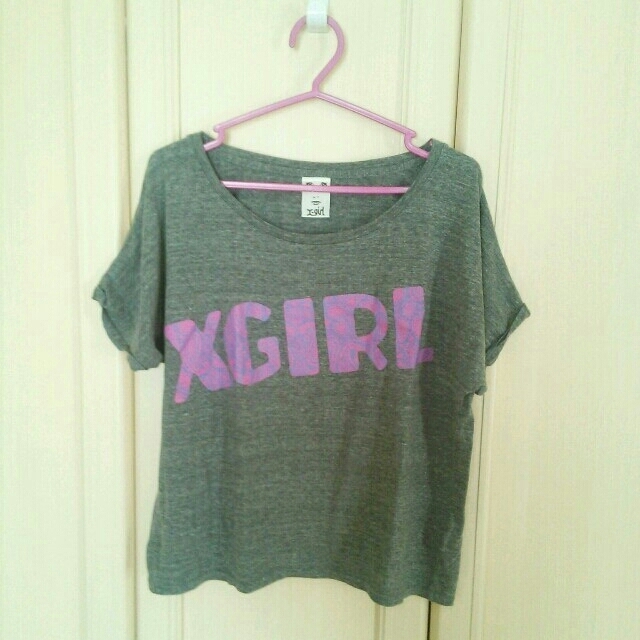 X-girl(エックスガール)のx-girl＊ペイズリーロゴTシャツ レディースのトップス(Tシャツ(半袖/袖なし))の商品写真