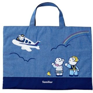 ファミリア(familiar)のANAファミリアレッスンバッグ（ネイビー）(レッスンバッグ)