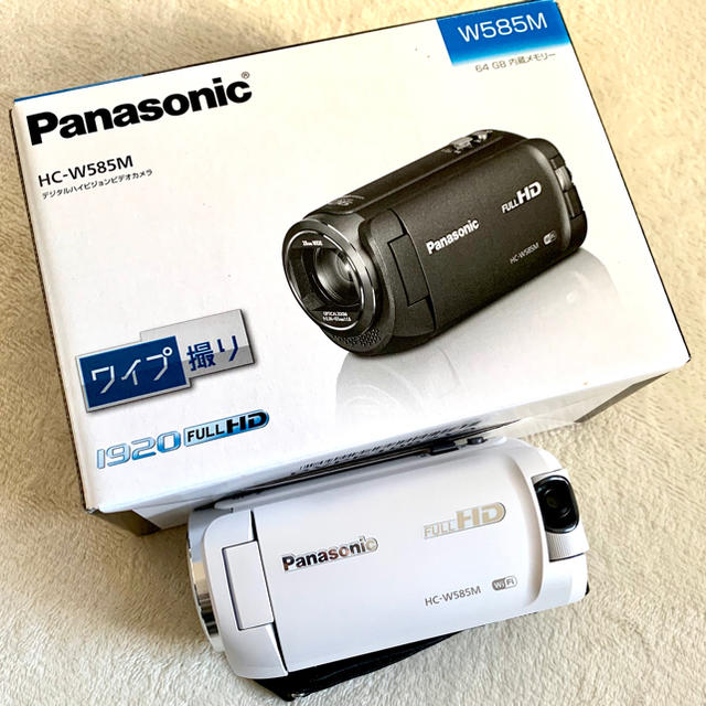 (新品)Panasonic ワイプ撮り デジタルハイビジョンカメラ W585Mビデオカメラ