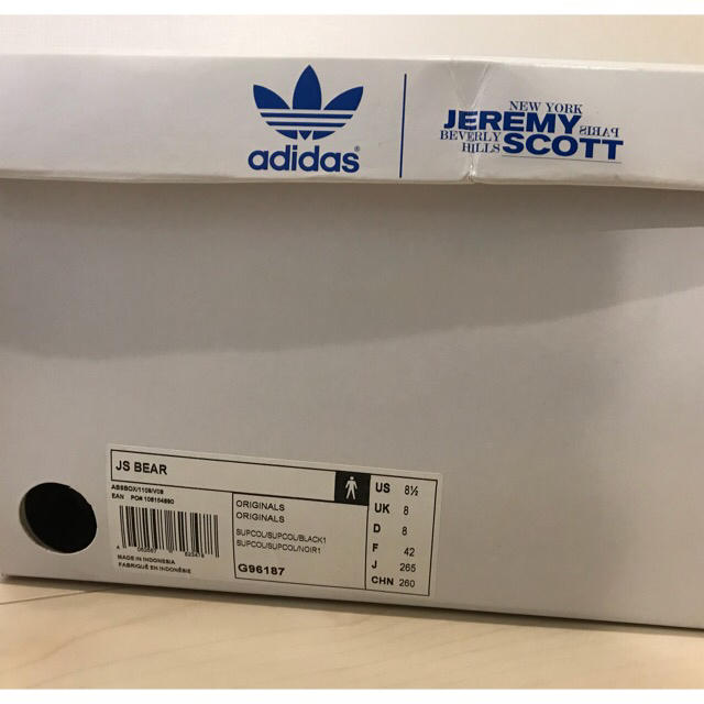 adidas(アディダス)のADIDAS ORIGINALS BY JEREMY SCOTT JS BEAR メンズの靴/シューズ(スニーカー)の商品写真