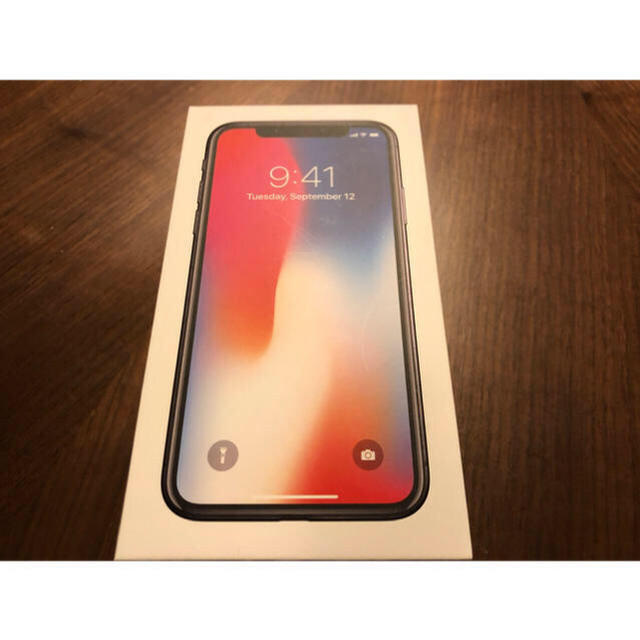 良質 Apple - iPhone X Space Gray 64 GB docomo 11/18購入