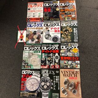 ロレックス(ROLEX)のROLEX   バックナンバー  その他  時計 雑誌  合計12冊(趣味/スポーツ)